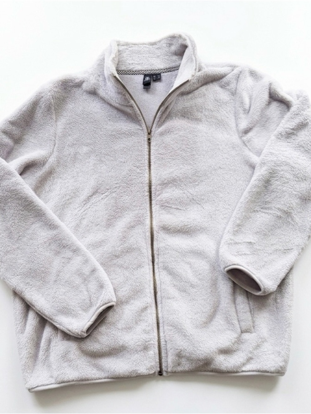 Volcom Super Soft Sherpa Fleece Zip Up Sweatshirt Large Y2K Outerwear